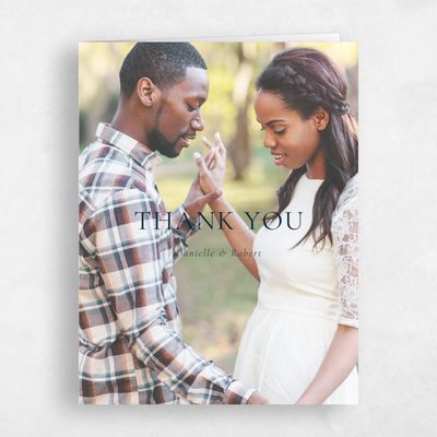 Deepest Teal, Blue Wedding Thank You - Brooklea Photo