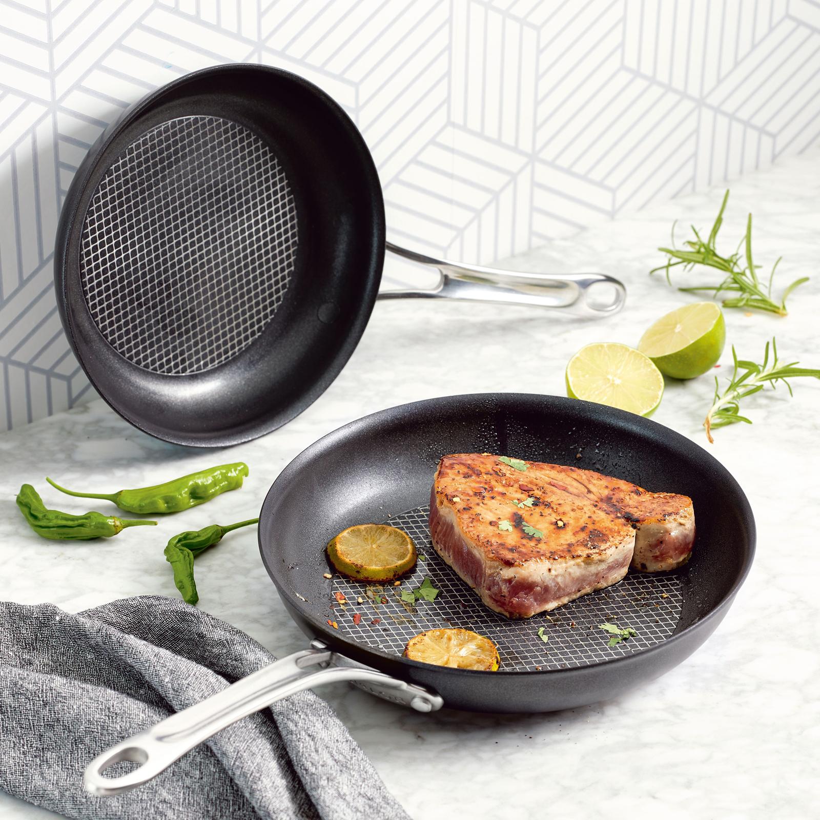 Anolon, Anolon X Hybrid Non-Stick Induction Frying Pan Twin Pack Set,  2-Piece - Zola