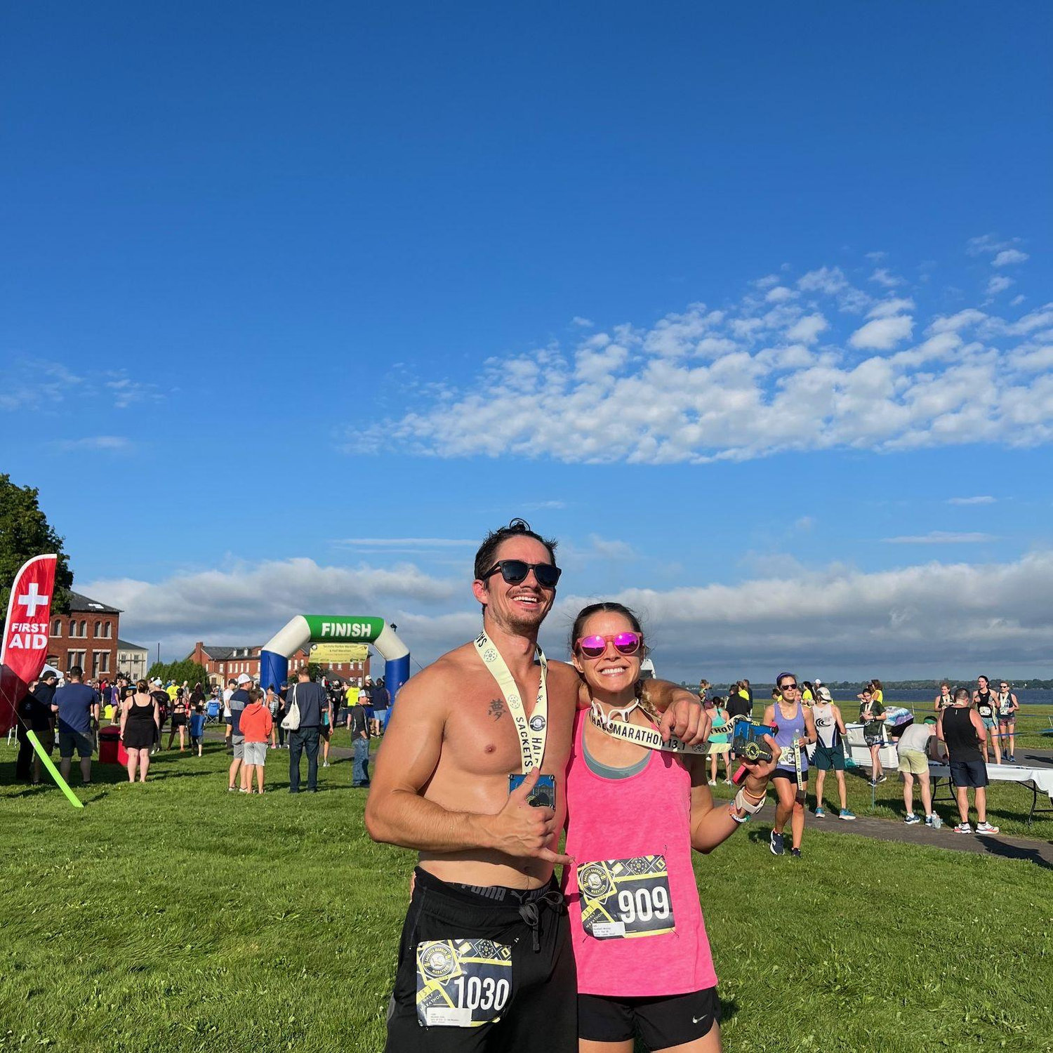 Marj finally got Colin to run a race with her!