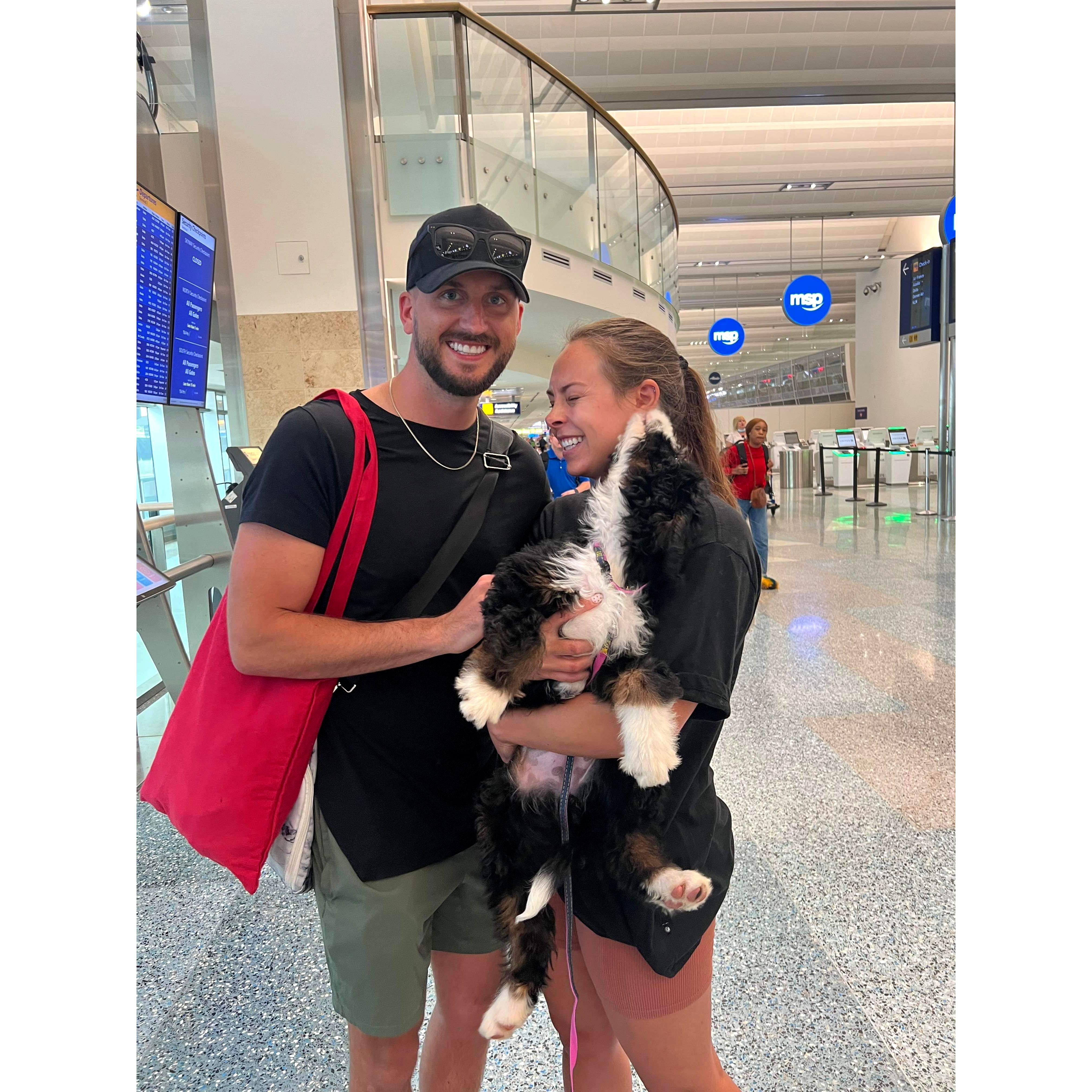 Picking up Riah at the airport 7.28.22