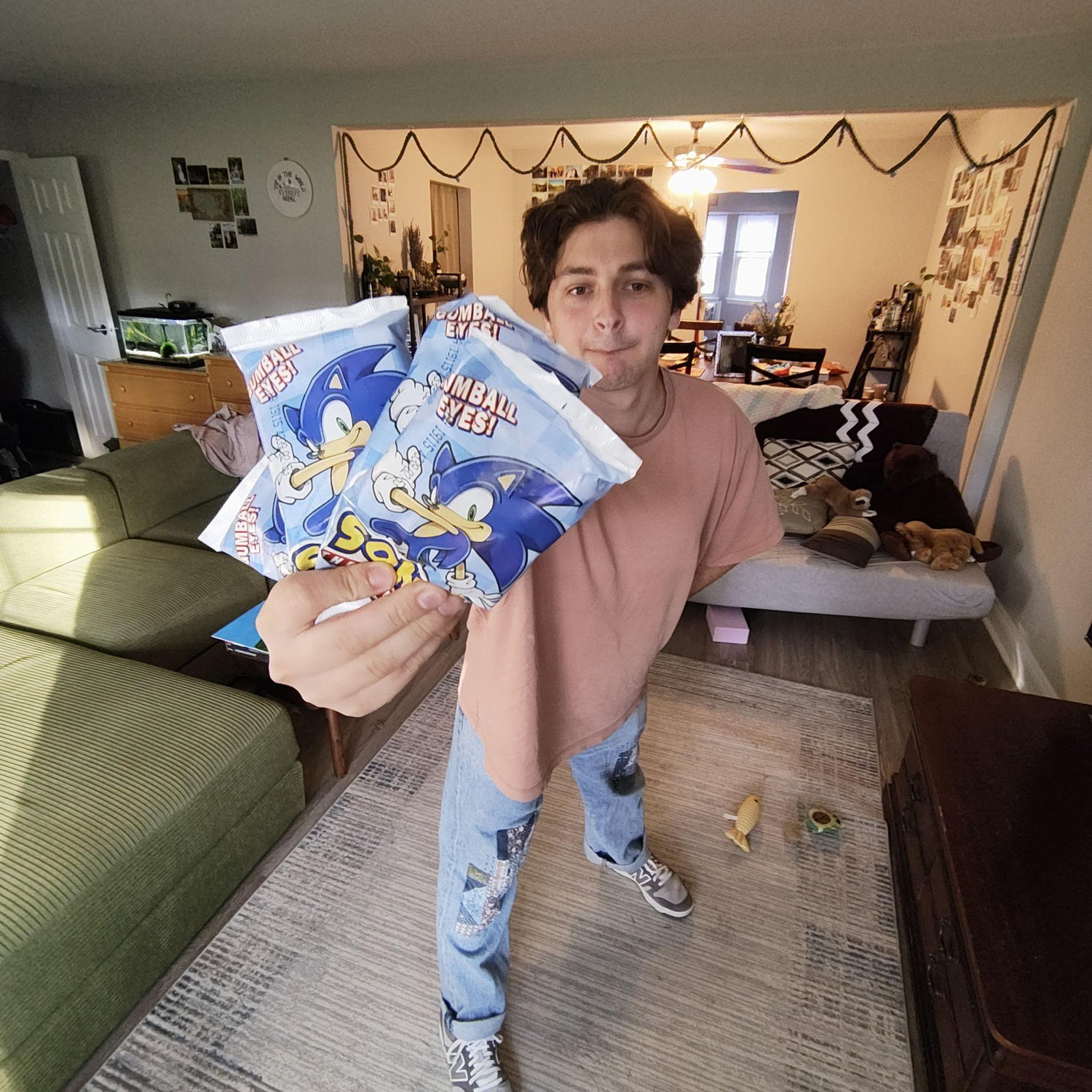 Jack with his three sonic ice creams
