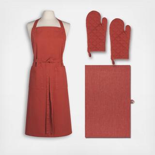 Heirloom Stonewash 4-Piece Apron Set