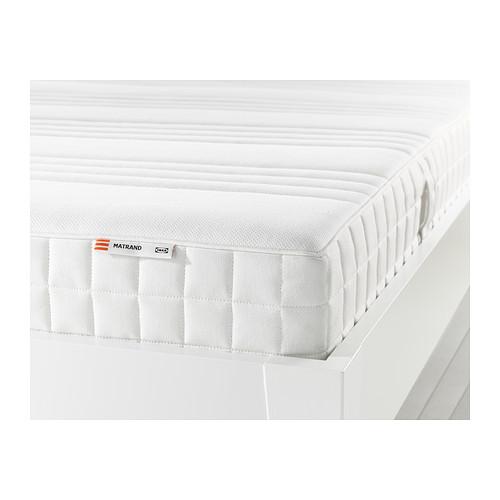 MATRAND Memory foam mattress, firm, white