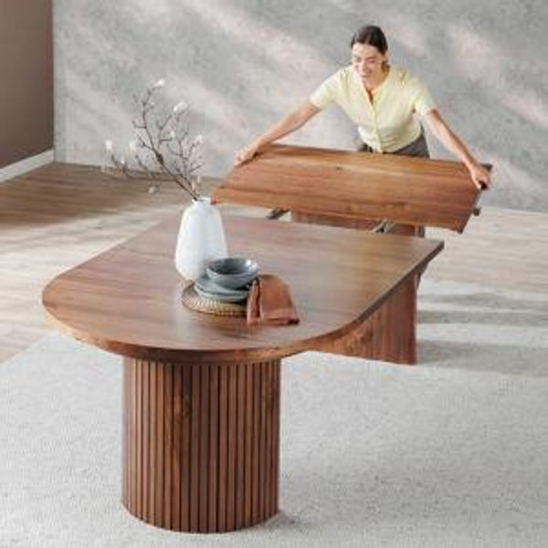 Transformer Round Table - Royal Walnut