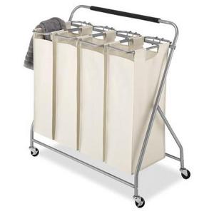 Whitmor Easy-Lift 4-Bag Quad Laundry Sorter