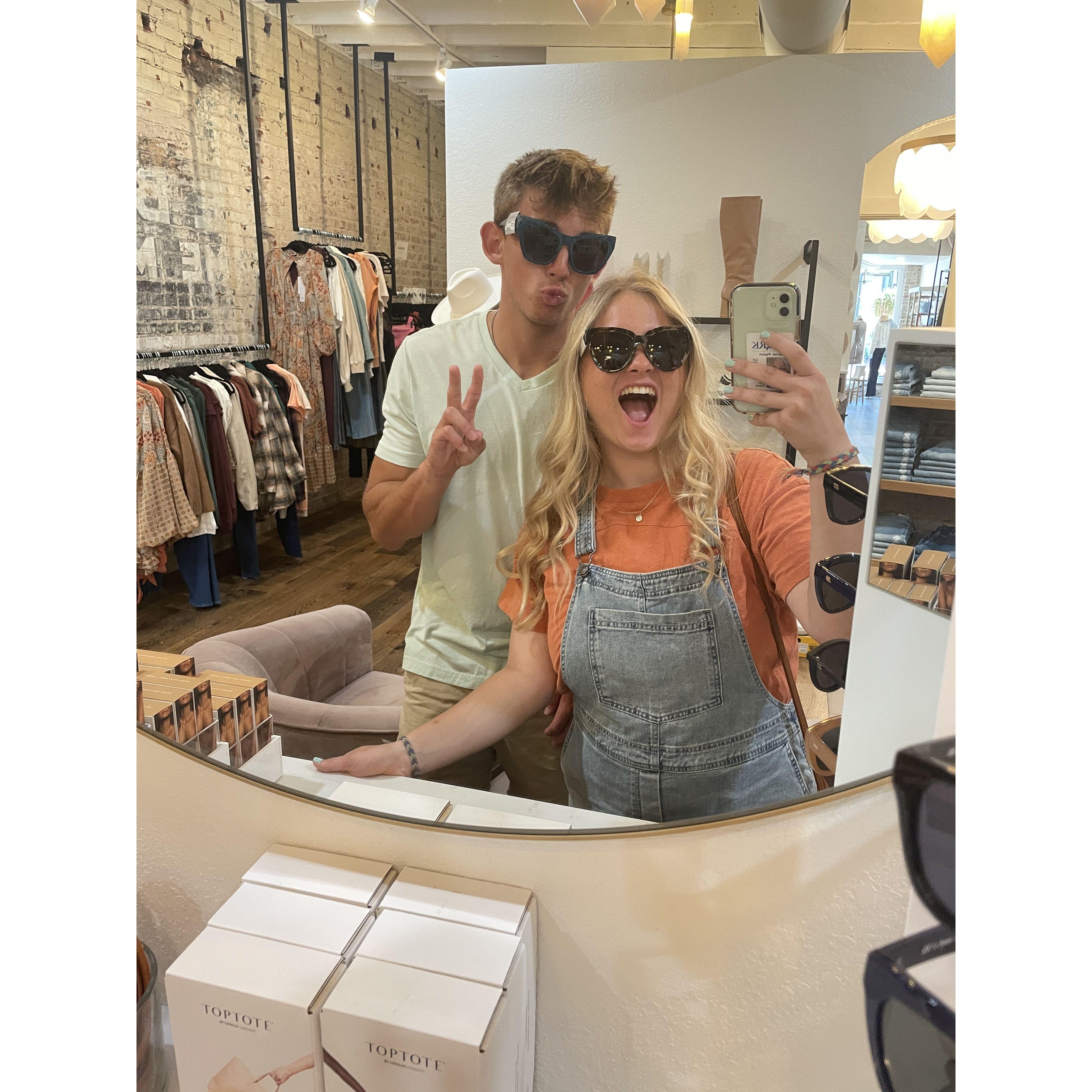 Austin's first visit to visit my college in Missouri was a blast!
