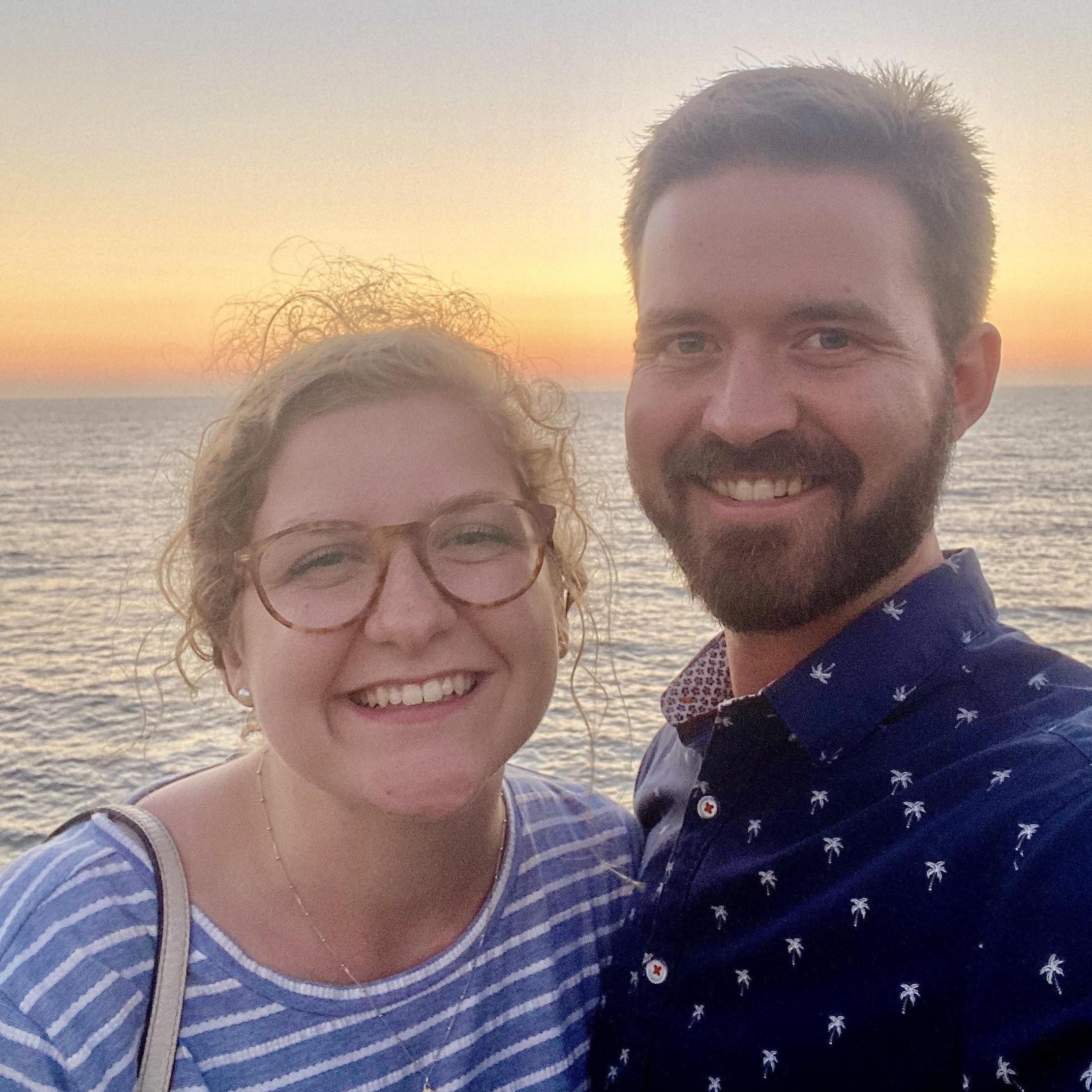 On our second in-person date, we went to Sunset Cliffs in San Diego to watch the sunset. Austin planned the whole date-day, and Madison was smitten ;)