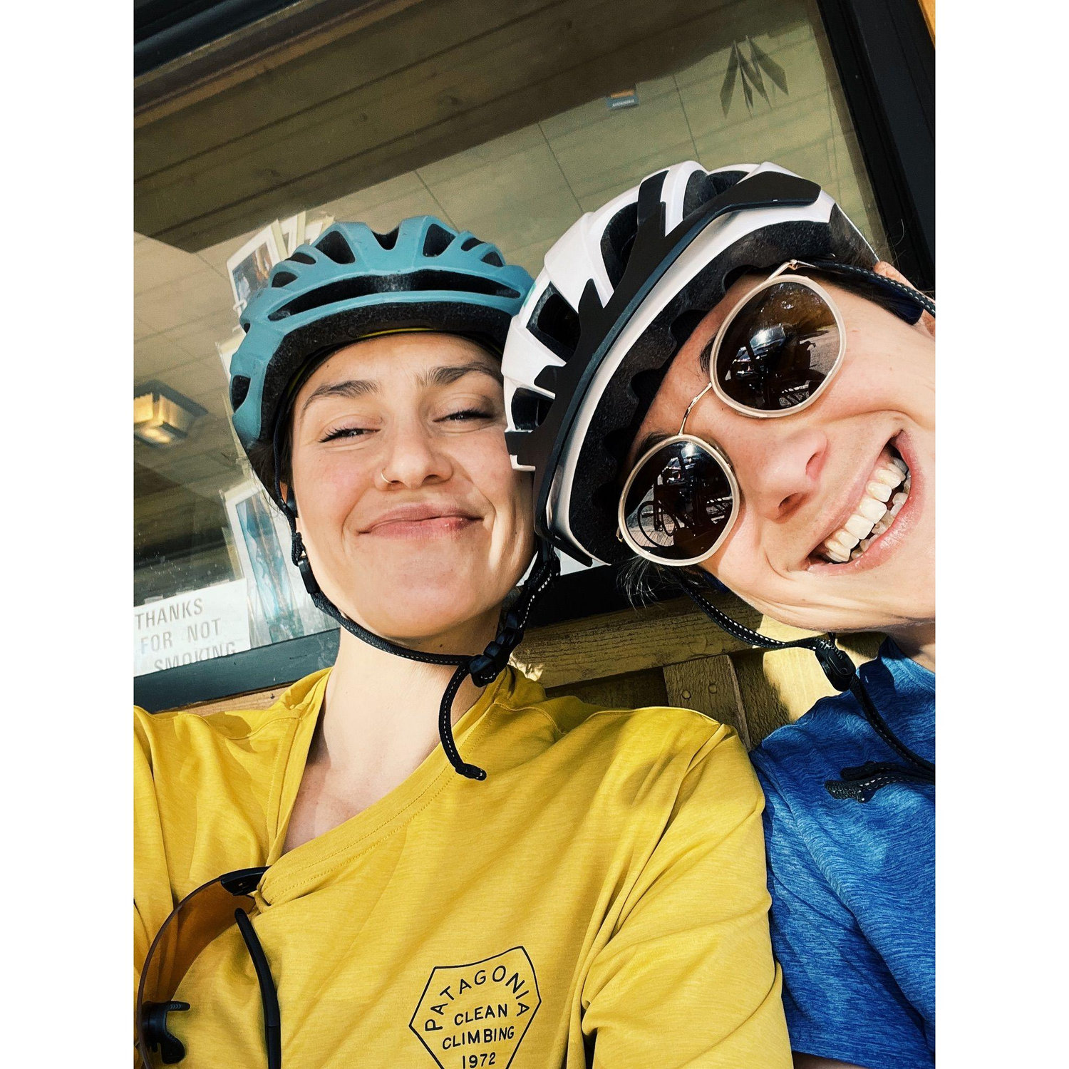 35 miles into our annual 70 mile smith rock bike ride when we say "wait why are we doing this?"