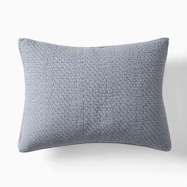 Reflections Matelasse King Sham, Arctic Blue