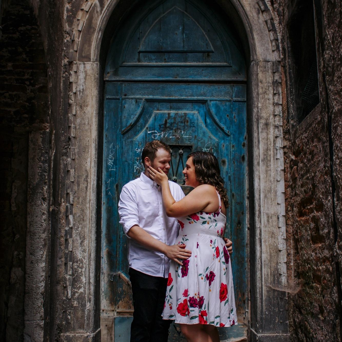 Our engagement shoot in Venice, Italy (moments after he proposed)!
