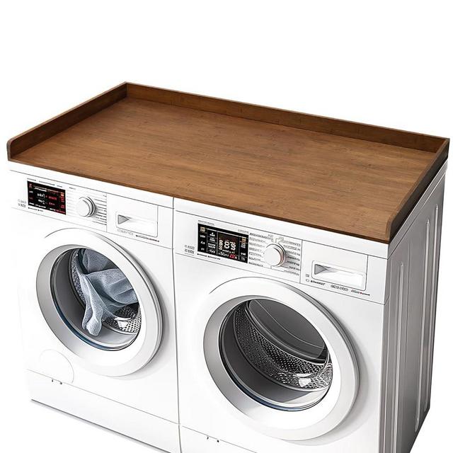 GASHELL Washer Dryer Countertop, 27.5" x 54" Washer and Dryer Countertop for Laundry Room Organization(Retro Brown)
