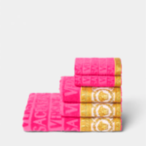 Baroque Small Towel in Pink