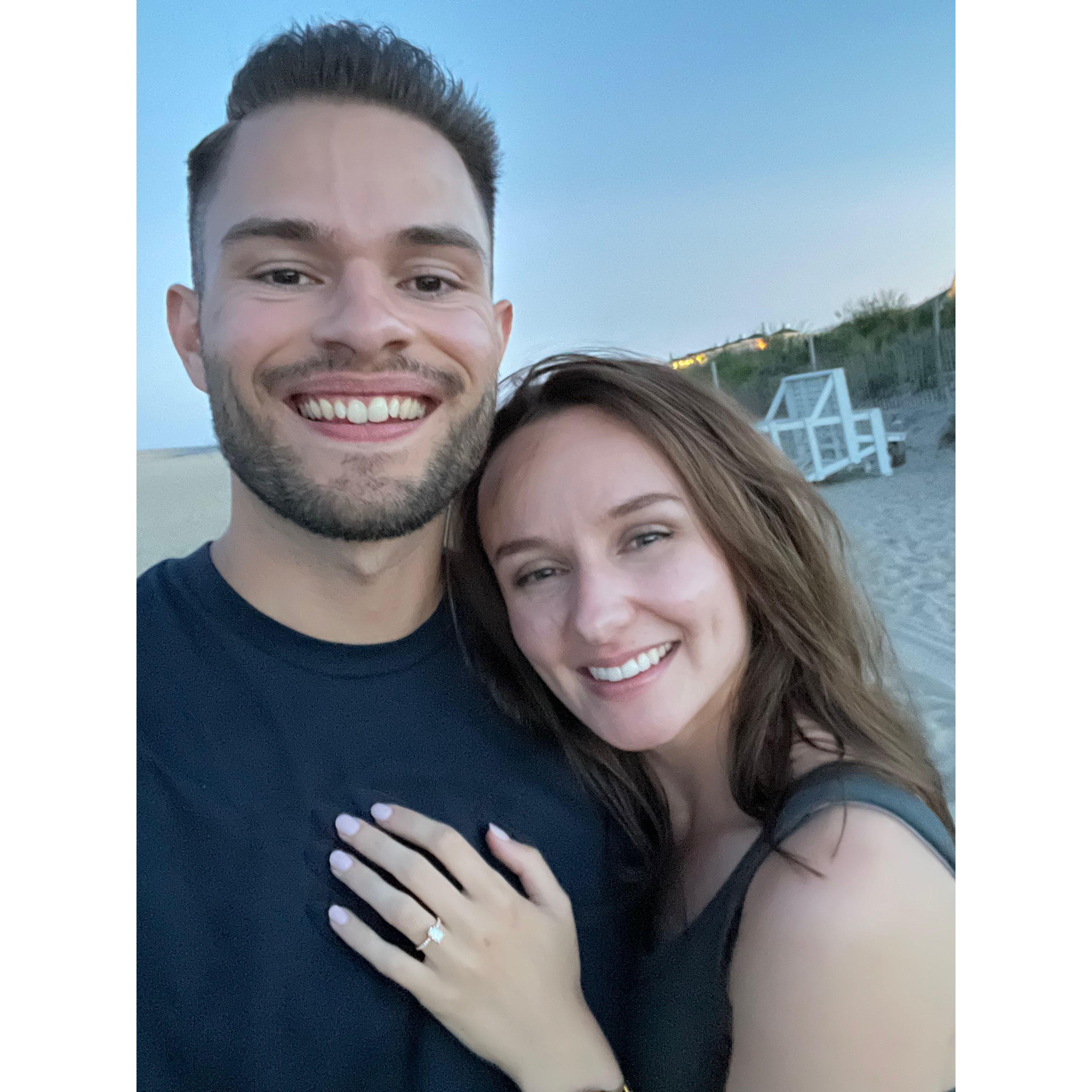 8/8/22 - Right after he proposed!