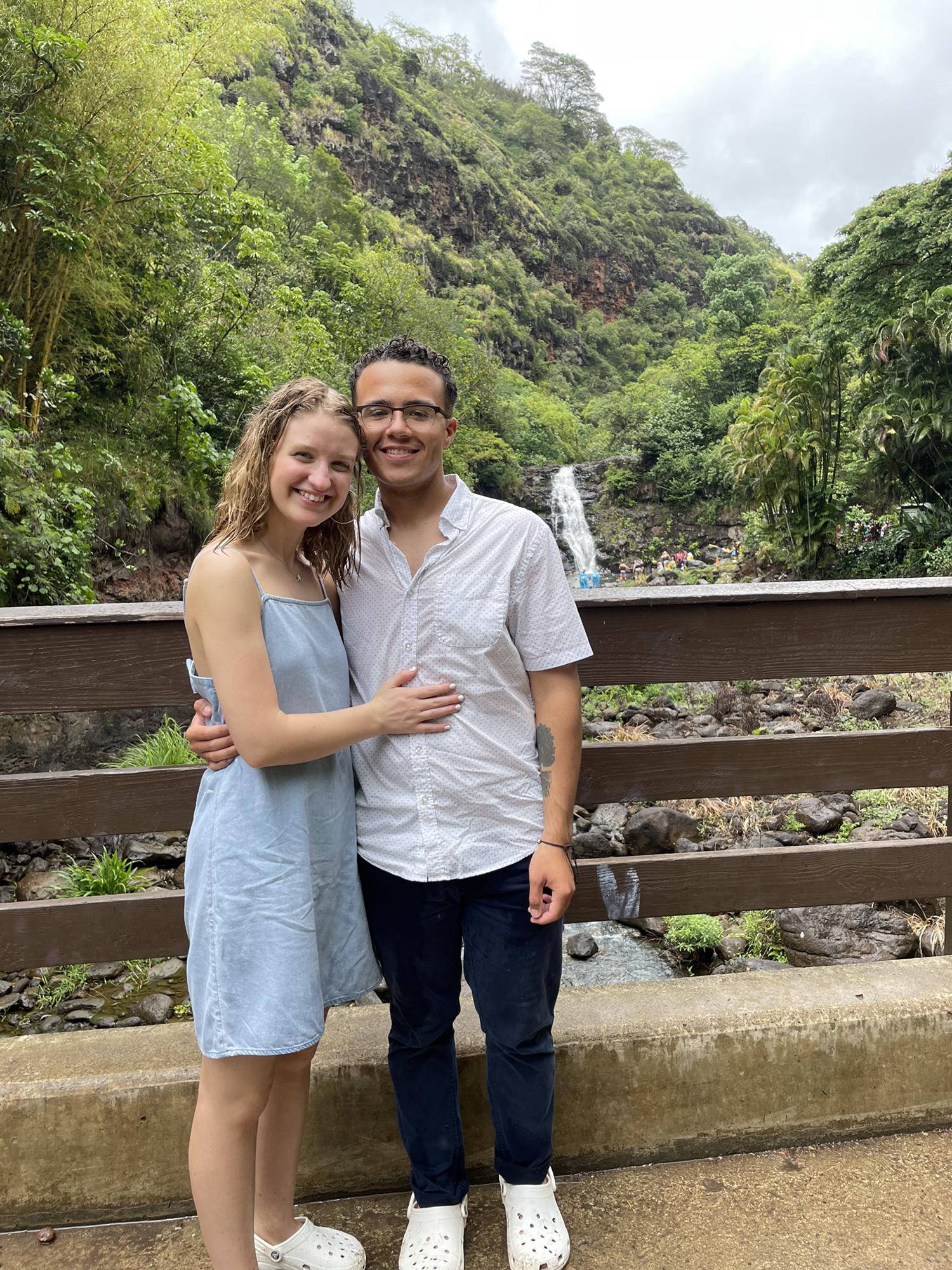 Victory! We found the waterfall and watched it cascade down the mount! It was beautiful to walk and dance in the rain together! It was just like out of a story book! We were so thankful for this day!