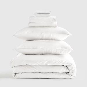 Bamboo Deluxe Bedding Bundle in White