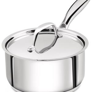 Utopia Kitchen 2 Quart Sauce Pan with Lid - Induction Compatible Stainless Steel Saucepan - Dishwasher Safe