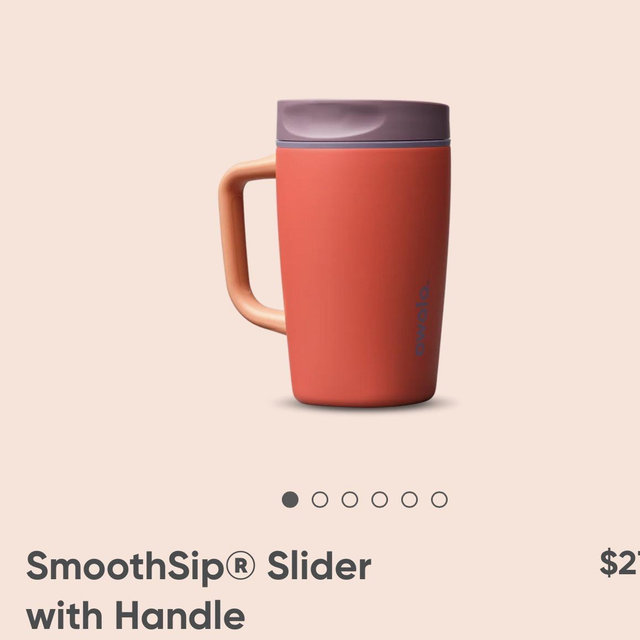 SmoothSip® Slider with Handle - terracotta