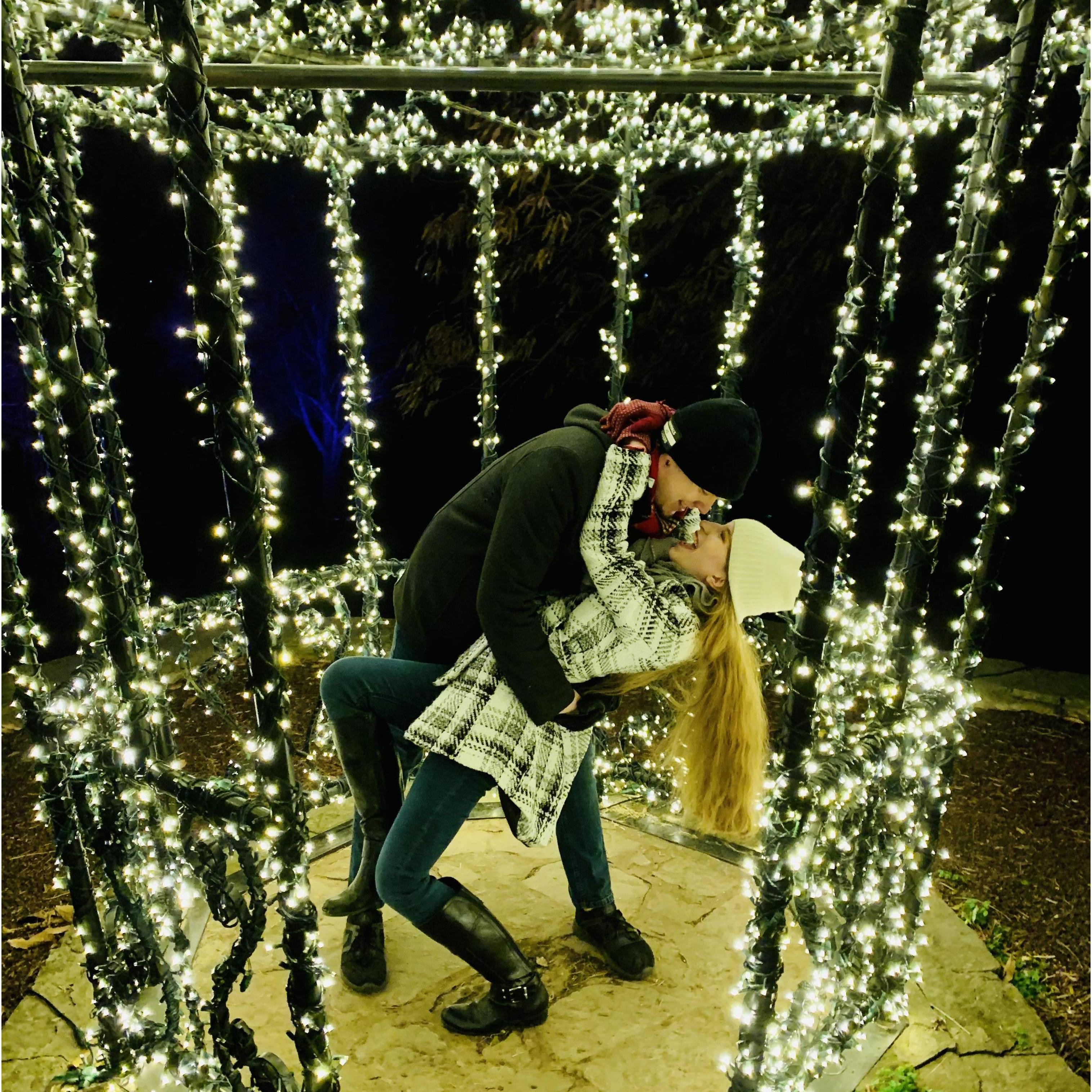 2020 was our first Christmas Eve together - it even snowed!