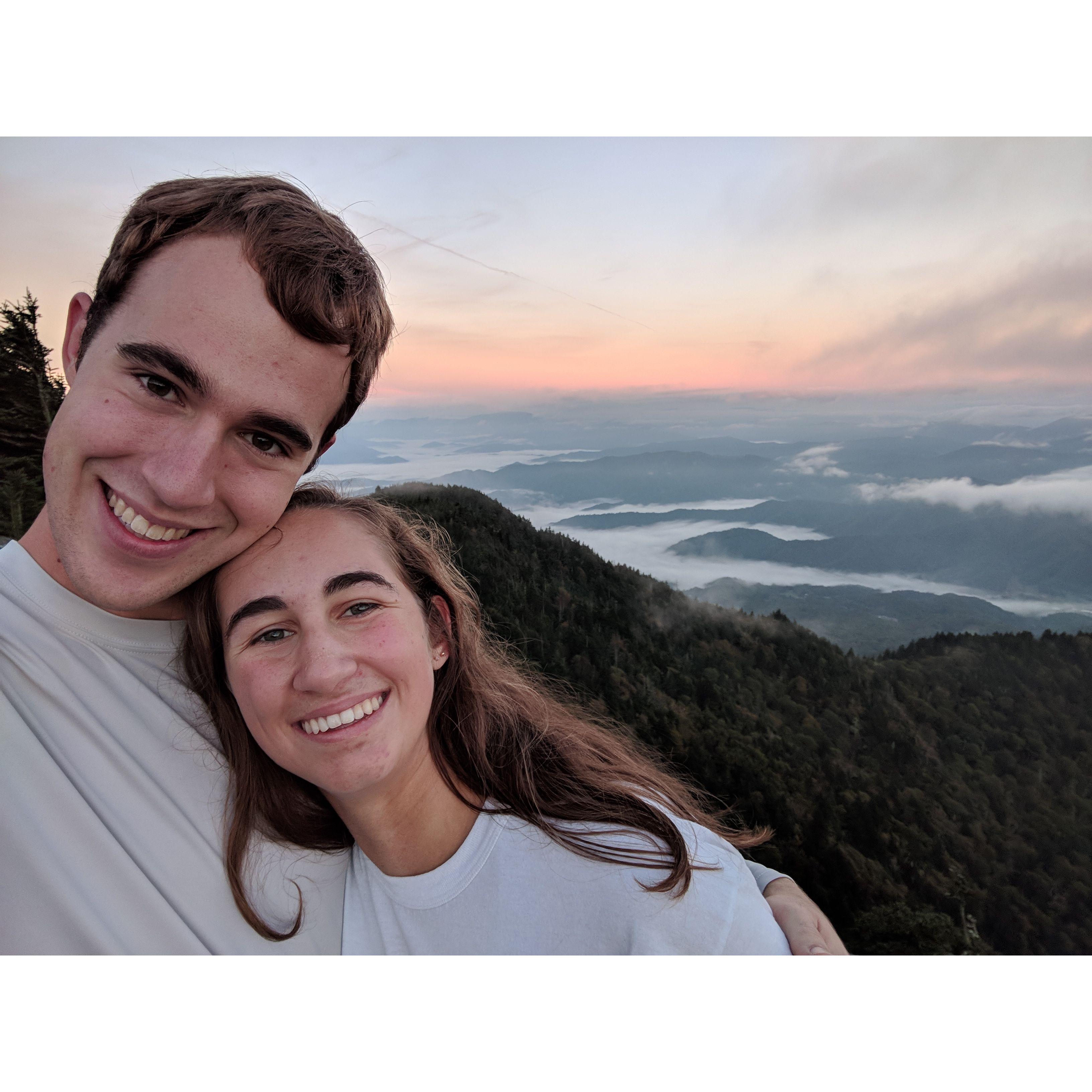 Back in the Appalachians! We sprinted up the mountain to catch this sunrise lol