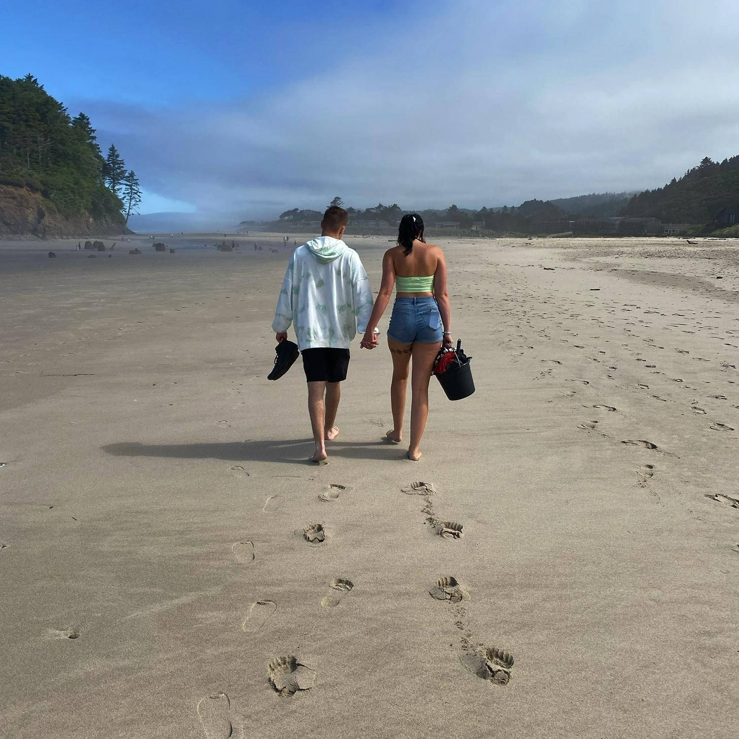 I think this was our first time going to Oregon to visit his momma