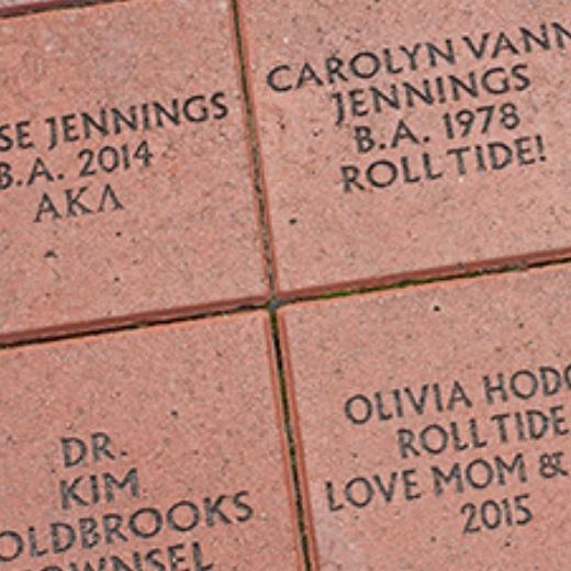 The University of Alabama Brick Paver