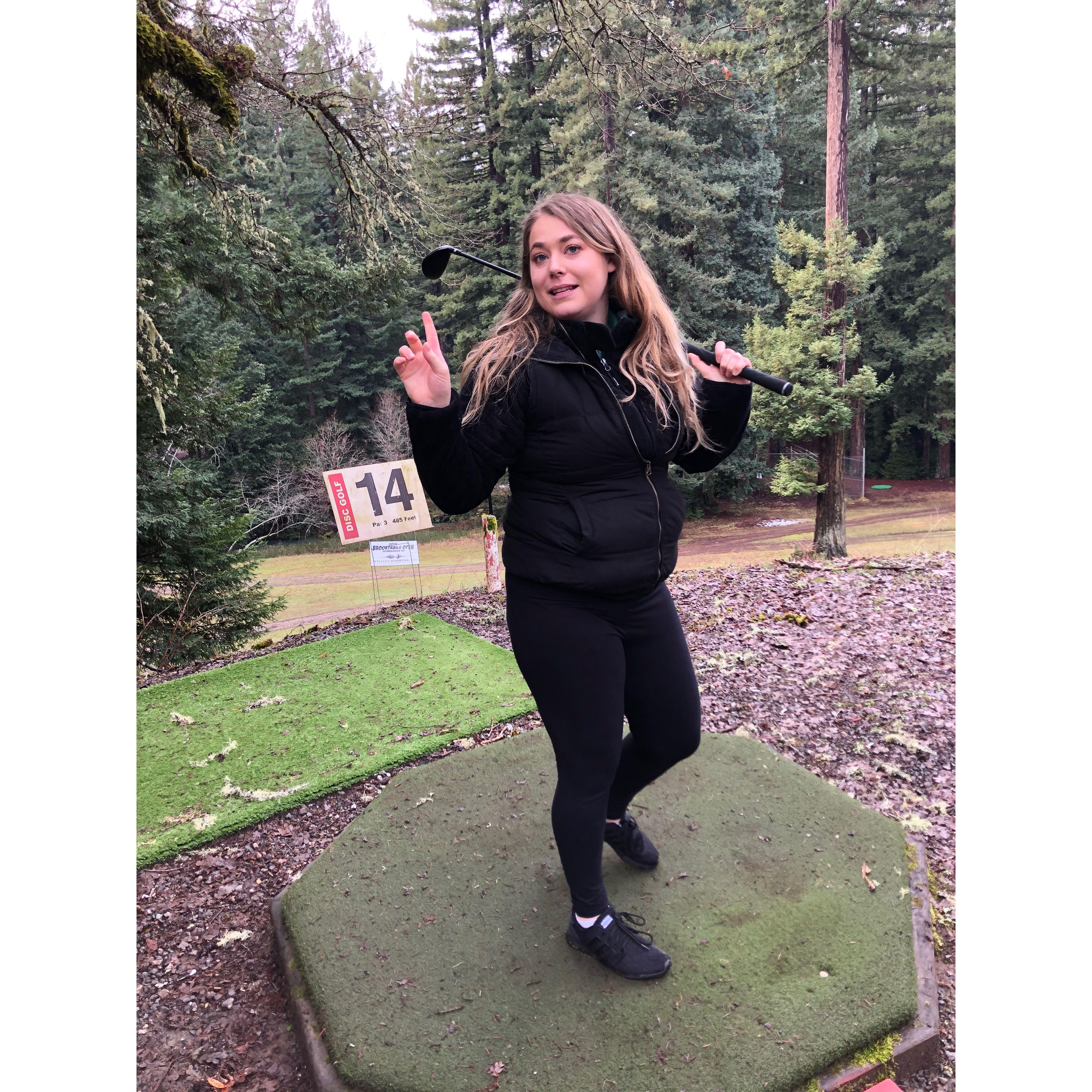 First time golfing with Kayla, she did GREAT!!