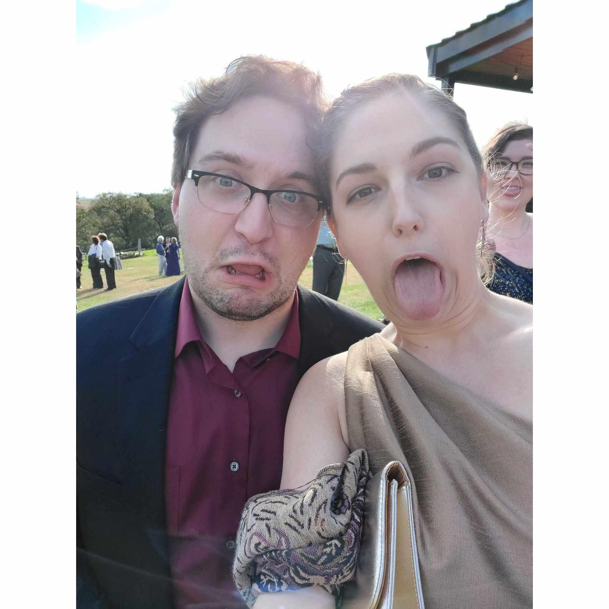 Friend's wedding shenanigans