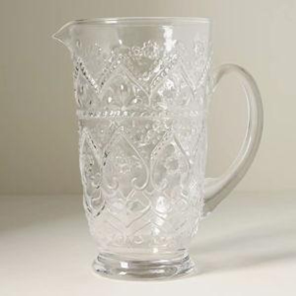 The Bombay Handblown Glass Pitcher - Clear