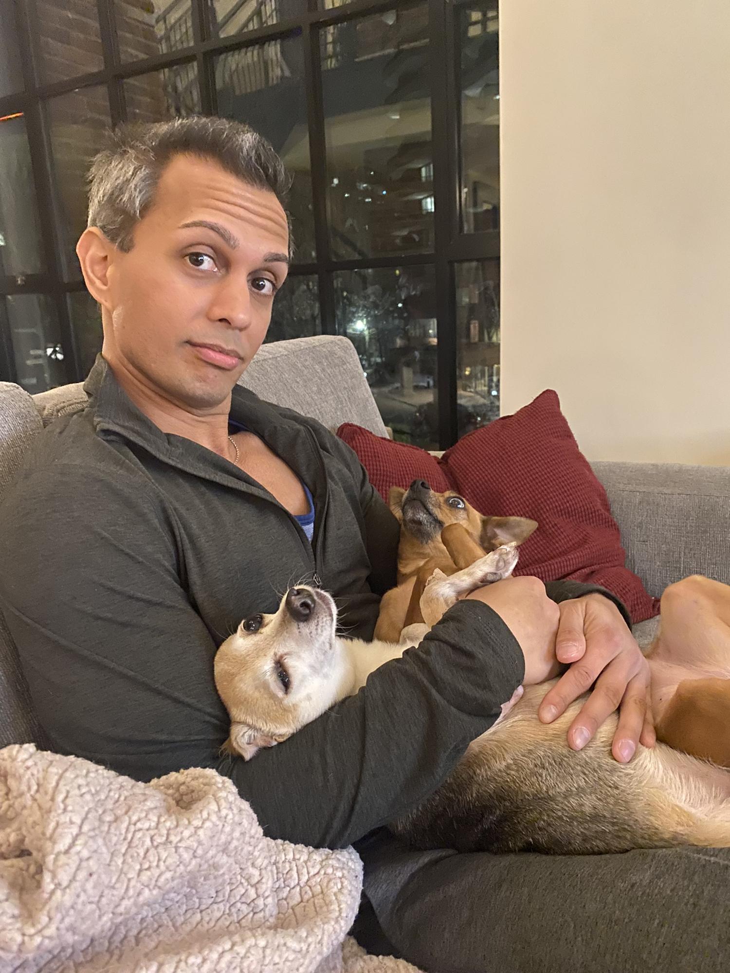 Relaxing at home