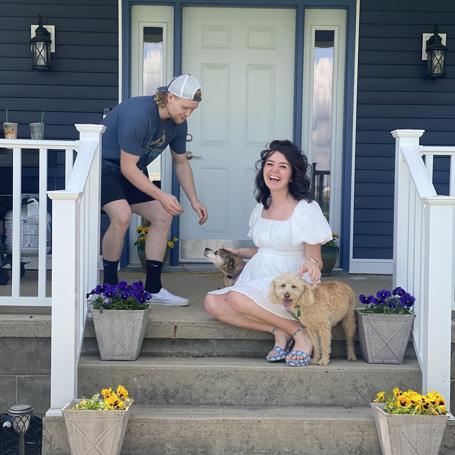 Cody was trying to keep the dogs away for my photo… he wasn’t very good at it😂