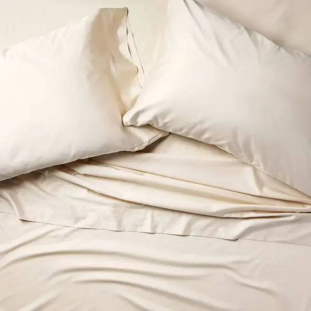 Queen 600 Thread Count Sateen Sheet Set Natural - Casaluna™