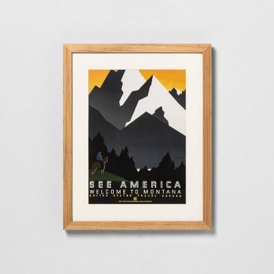 12" x 15" See America Framed Wall Art - Hearth & Hand&#8482; with Magnolia