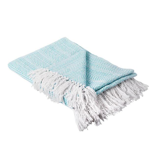 Poff Herringbone Cotton Throw