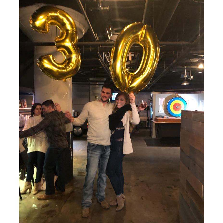 Celebrating Steve and Josh's joint 30th birthdays at the Basement Bar in Minneapolis.