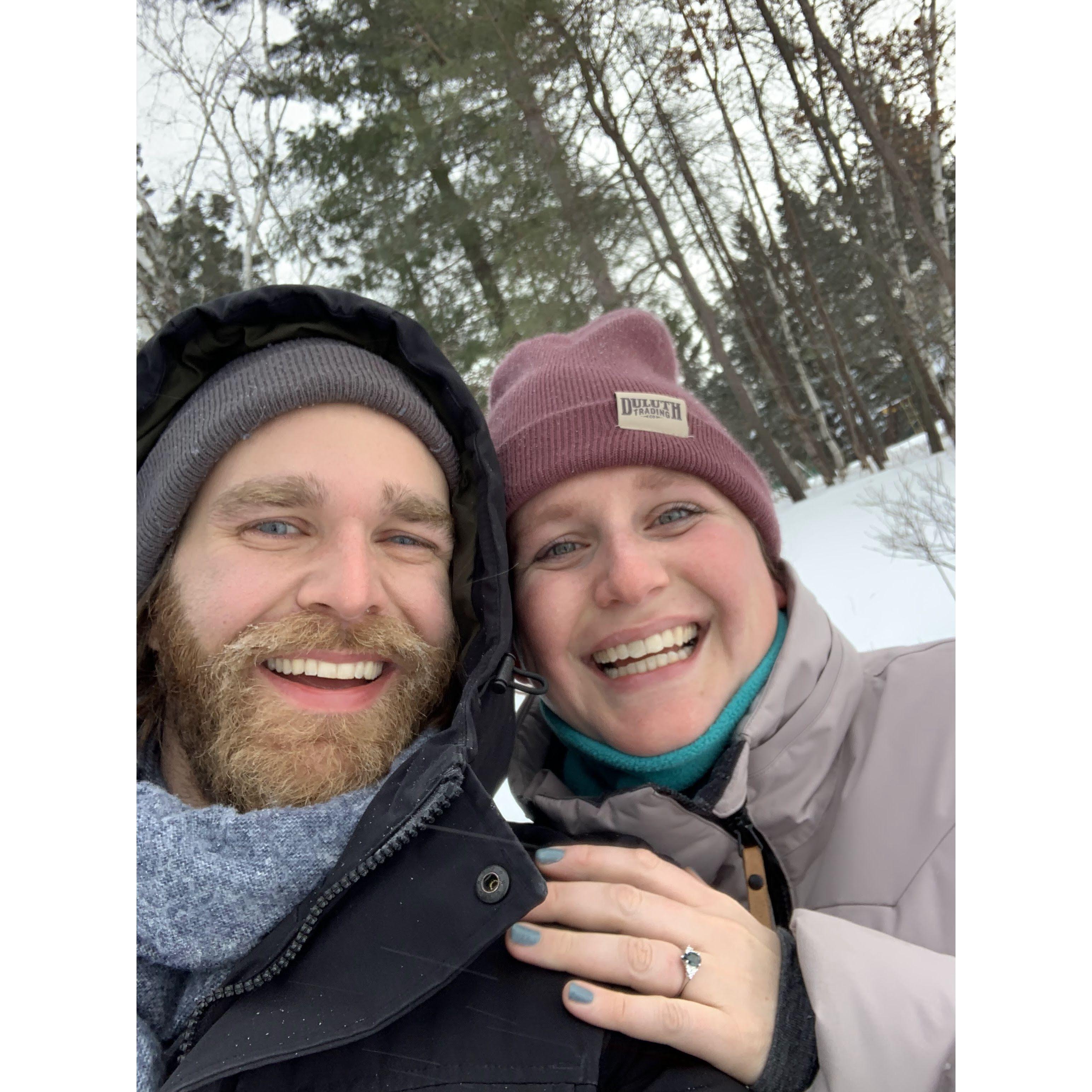 Right after Jake proposed!