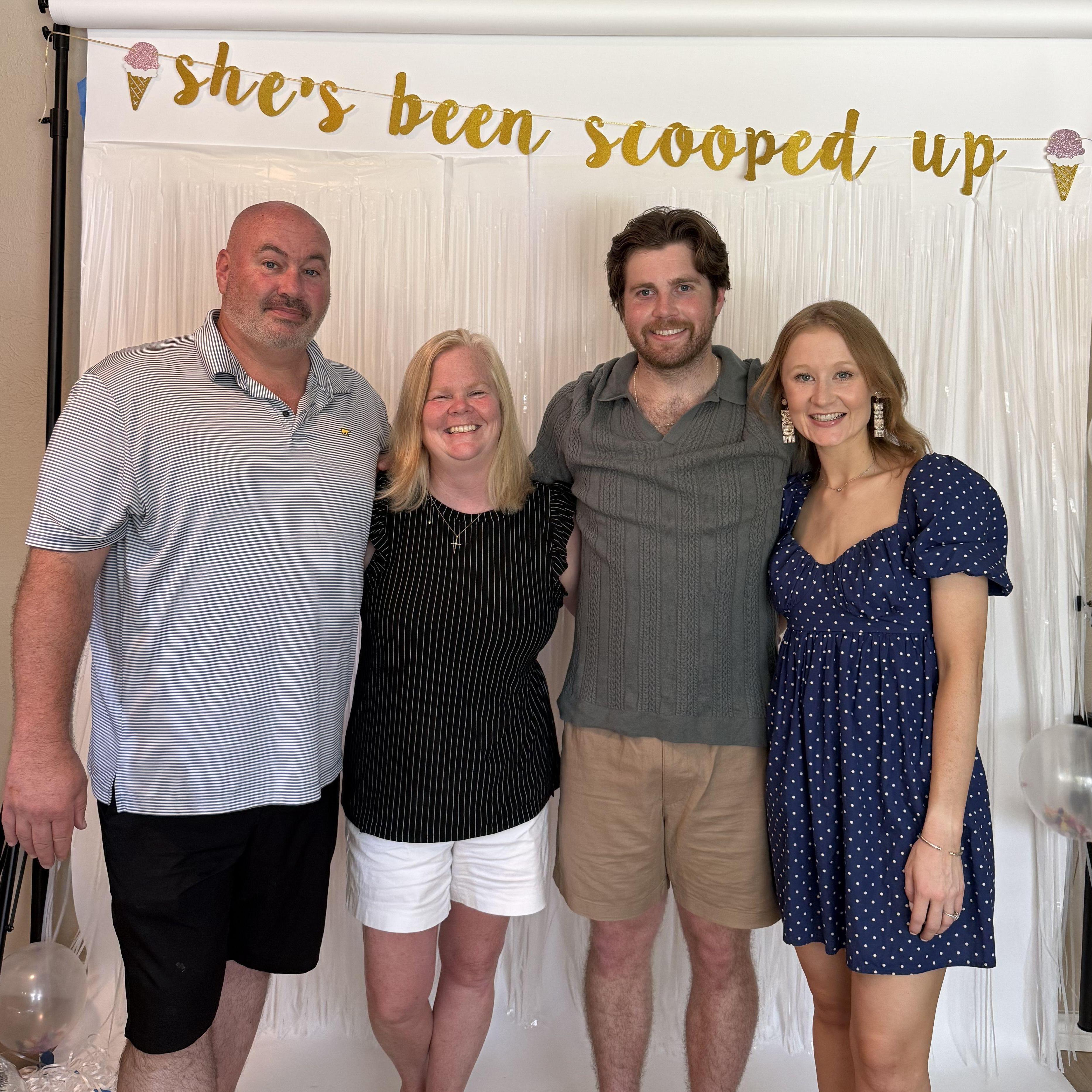 The Whitt Family at the engagement party