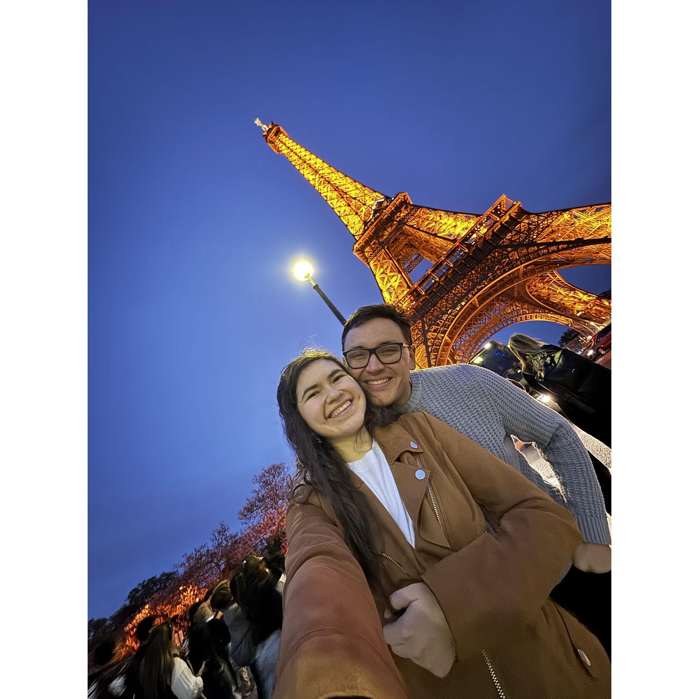 Visitando la Torre Eiffel