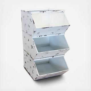 Stackable Bin, Set of 2
