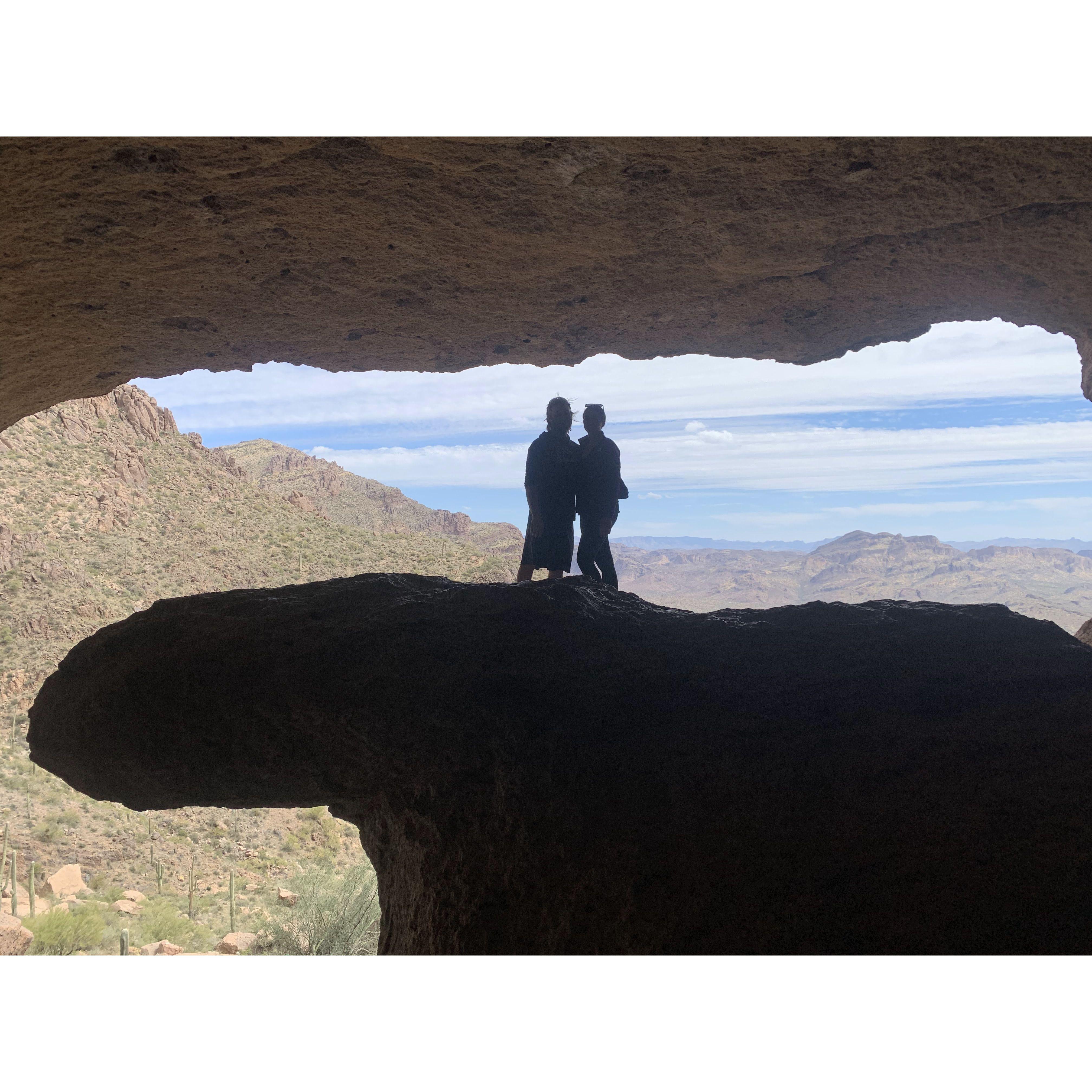 Hiking the Wave Cave in Arizona