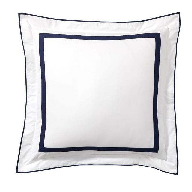 Morgan 400-Thread-Count Organic Percale Sham, Euro, Twilight