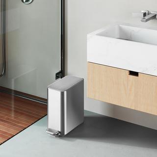 Small Bathroom Trash Can with Lid & Waste Basket