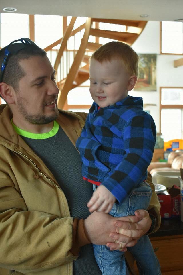 Austin and Matthew on Austin's 2nd birthday