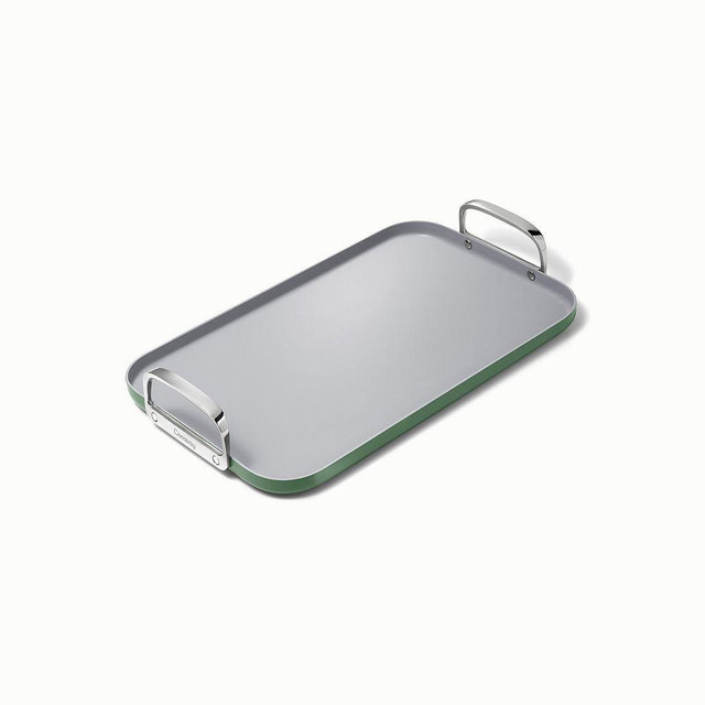Caraway Non-Stick Ceramic Double Griddle, Sage