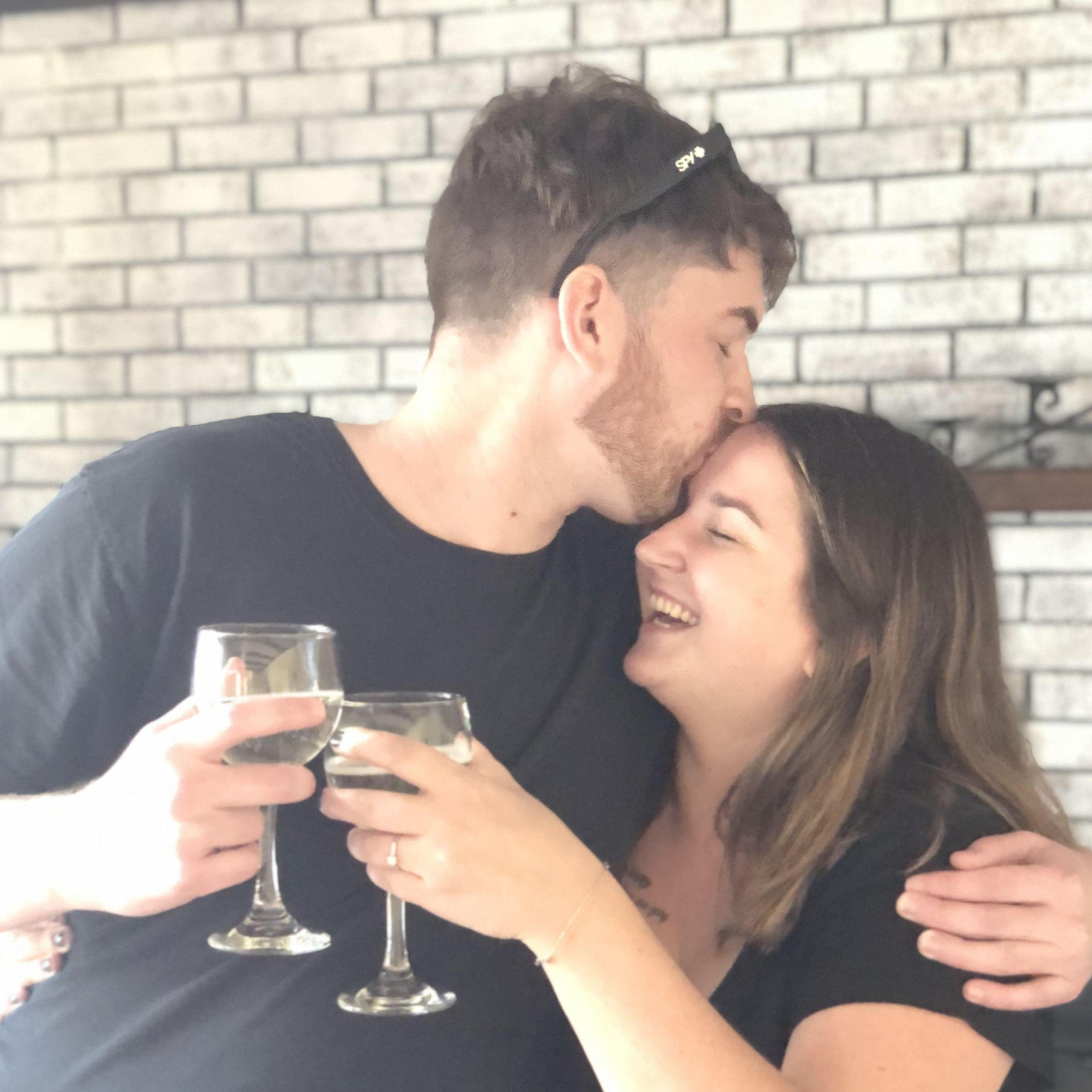 Happy moments after getting engaged