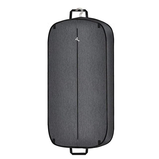 Limoomil Heavy Duty Waterproof Garment Bag for Travel, Tear Resistance Suit Bag for Men Travel for Suits, Tuxedos, Dresses, Coats, Uniform. 42 inch, Darkgrey
