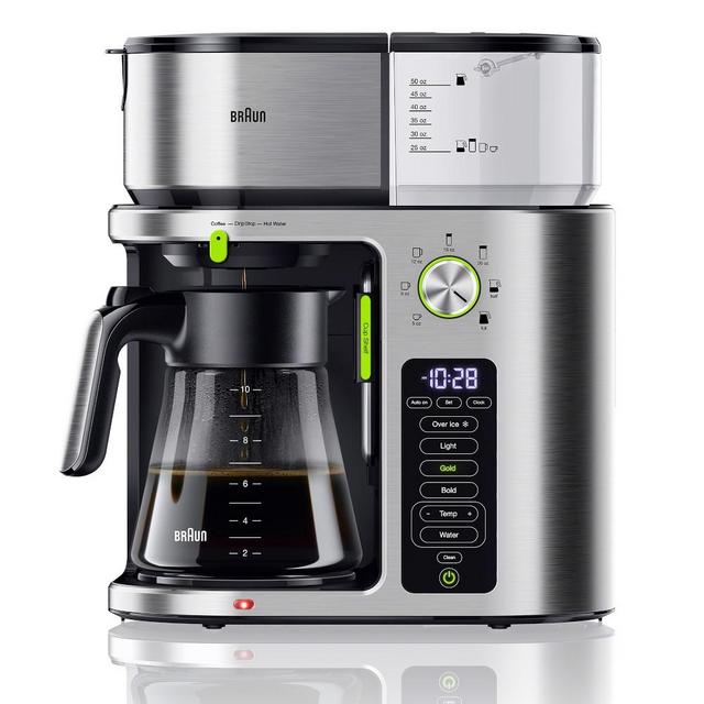 Braun MultiServe Drip Coffee Maker, Stainless-Steel