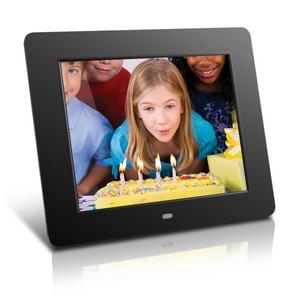 Aluratek (ADMPF108F) 8&quot; Hi-Res Digital Photo Frame with 4GB Built-In Memory (800 x 600 Resolution), Photo/Music/Video Support