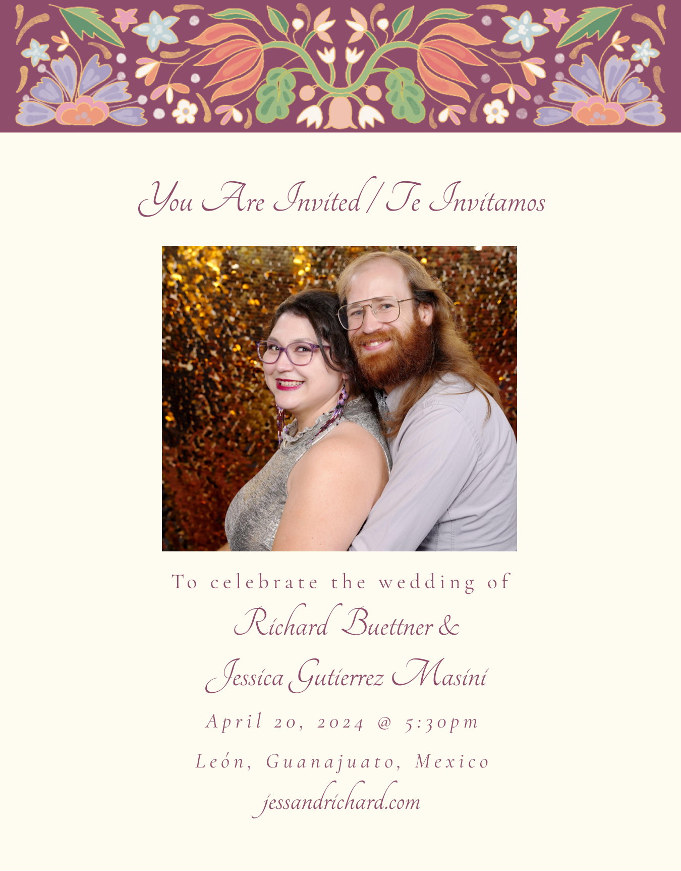 The Wedding Website of Richard Buettner and Jessica Gutierrez Masini