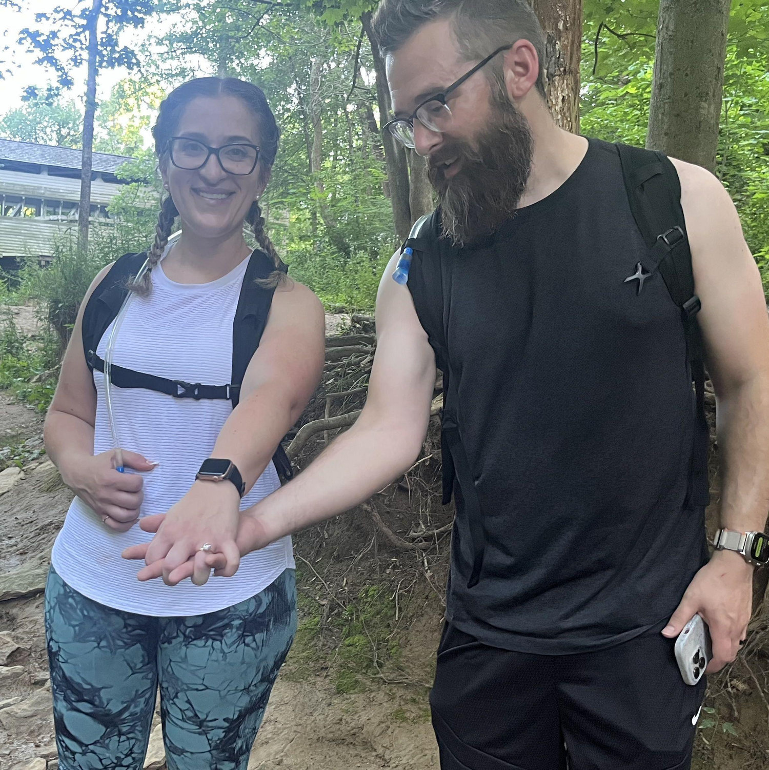 Capturing the ring moment of just getting engaged