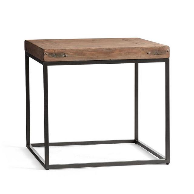 Malcolm End Table, Glazed Pine